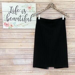 BCBGMaxAzria Black Corset-Back Pencil Skirt Size 2